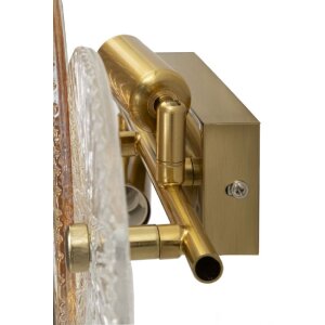 Mauro Ferretti Wandleuchte Osaka Glas Eisen 42x8x20 cm 2xE14 ohne Leuchtmittel