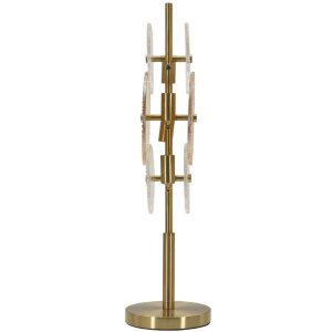 Mauro Ferretti Tischleuchte Osaka Glas Eisen 20x18x66 cm 3xE14 ohne Leuchtmittel