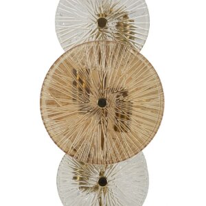 Mauro Ferretti Tischleuchte Osaka Glas Eisen 20x18x66 cm 3xE14 ohne Leuchtmittel