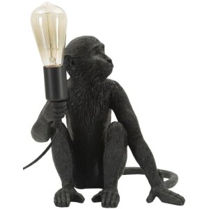 Mauro Ferretti Tischleuchte Affe sitzend schwarz 33x33x32...