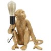 Mauro Ferretti Tischleuchte Affe sitzend gold 33x33x32 cm E27 ohne Leuchtmittel