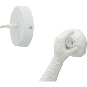 Mauro Ferretti Настенный светильник Обезьяна Белый 32x32x64 см