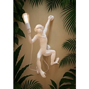 Mauro Ferretti Настенный светильник Обезьяна Белый 32x32x64 см