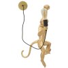 Mauro Ferretti Wandleuchte Affe gold 32x32x64 cm E27 ohne Leuchtmittel
