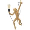 Mauro Ferretti Wandleuchte Affe gold 32x32x64 cm E27 ohne Leuchtmittel