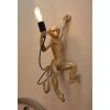 Mauro Ferretti Wandleuchte Affe gold 32x32x64 cm E27 ohne Leuchtmittel