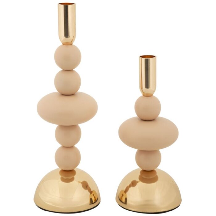 Mauro Ferretti Подсвечник Galaxy розовый – набор 2 шт.