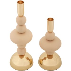 Mauro Ferretti Kerzenhalter Galaxy rosa – 2er-Set...