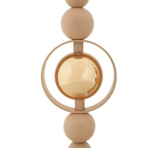 Mauro Ferretti Подсвечники Saturn розовые, набор 2 шт. Ø 10x27/33 см