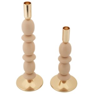 Mauro Ferretti Kerzenhalter Shuttle rosa – 2er-Set...