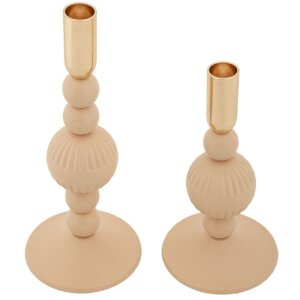 Mauro Ferretti Kerzenhalter Aster rosa – 2er-Set...