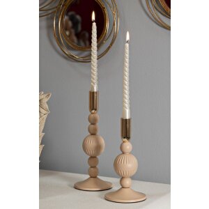 Mauro Ferretti Подсвечники Aster розовый, набор 2 шт Ø10x20/25,5 см