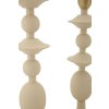 Mauro Ferretti Kerzenhalter Gemini creme – 2er-Set Ø 10x29 cm und Ø 10x33 cm