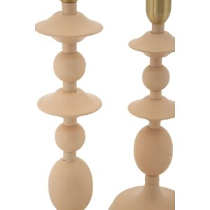 Mauro Ferretti Подсвечники Gemini розовый, набор 2 шт.