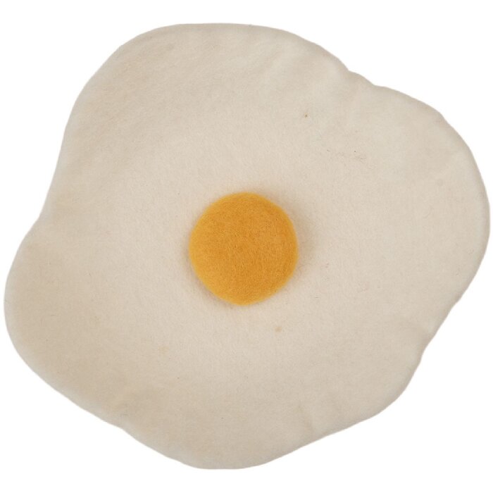 Clayre & Eef 66292 Декоративная чаша Яичница из фетра 18x3 см