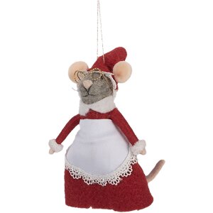 Clayre & Eef 66298 Dekoration Hänger Filzmaus...