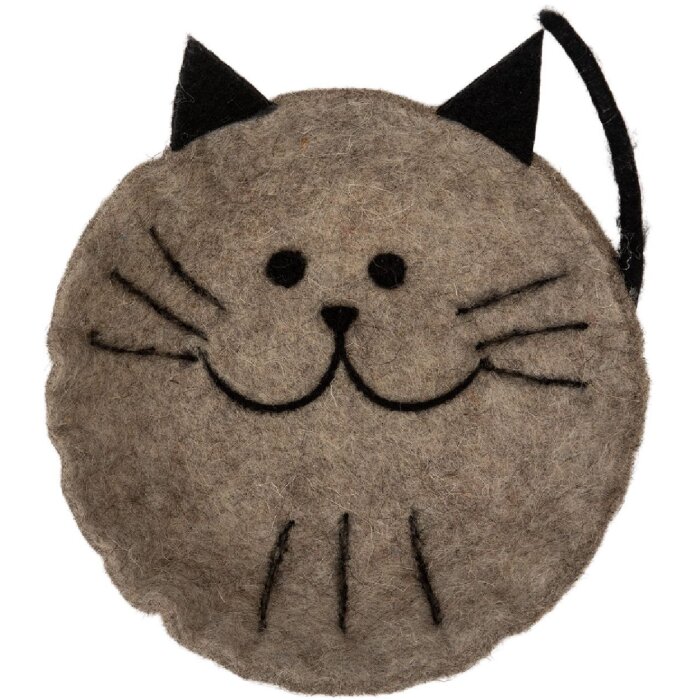 Clayre & Eef Чаша из войлока Собака 18x18x6 см