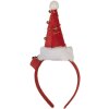 Clayre & Eef 66351 Haarband mit Weihnachtsmütze mit LED 12x7x27 cm