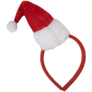 Clayre & Eef 66354 Haarband mit Weihnachtsmütze...