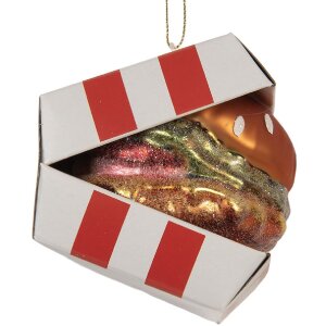 Clayre & Eef 6GL5247 Weihnachtsanhänger Rot und...