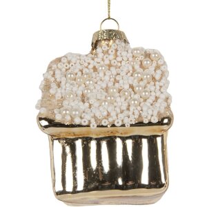 Clayre & Eef 6GL5268 Weihnachtsanhänger 7x7x9 cm...