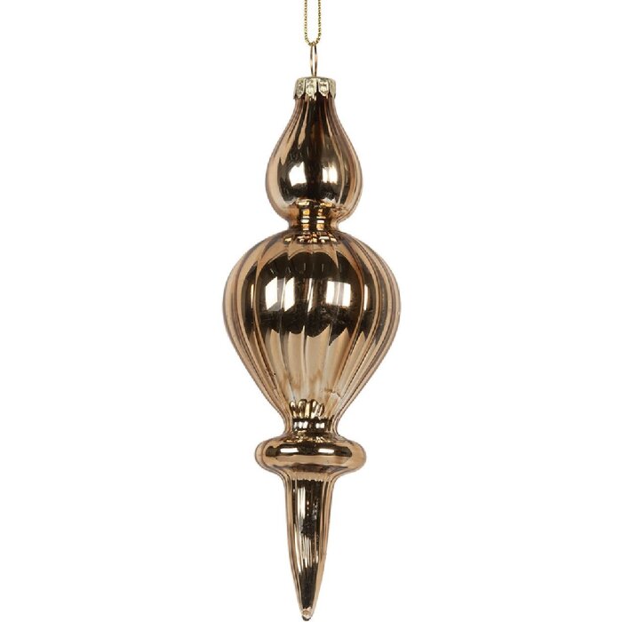 Clayre & Eef 6GL5269 Christbaumkugel Ø 5x15 cm Gold