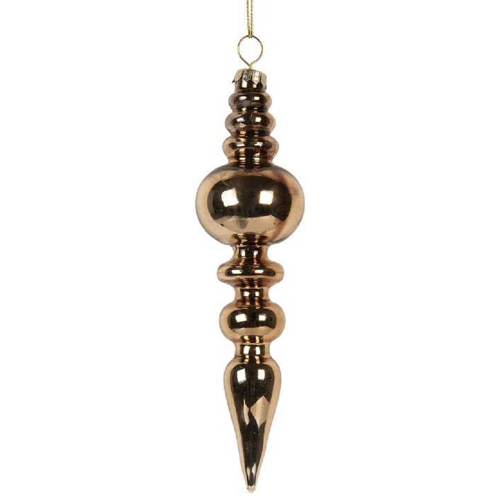 Clayre & Eef 6GL5270 Christbaumkugel Ø 4x16 cm Goldfarben