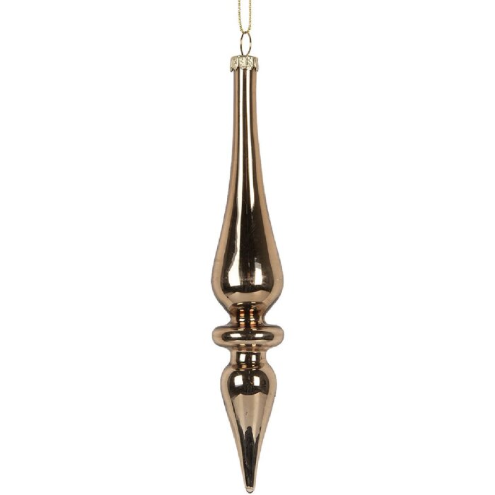 Clayre & Eef 6GL5272 Золотая елочная игрушка Ø 3x18 см