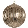 Clayre & Eef 6GL5275 Christbaumkugel Ø 15x15 cm Transparent Silber