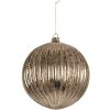 Clayre & Eef 6GL5275 Christbaumkugel Ø 15x15 cm Transparent Silber