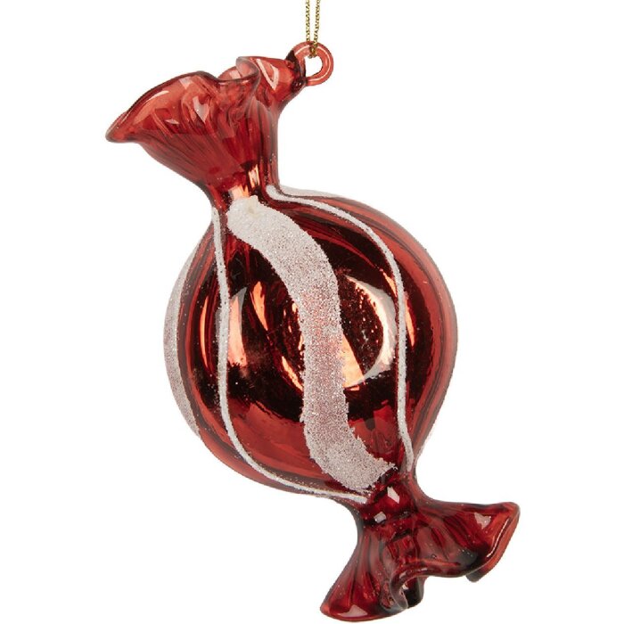 Clayre & Eef 6GL5282 Weihnachtsanhänger 5x4x10 cm