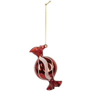 Clayre & Eef 6GL5282 Weihnachtsanhänger 5x4x10 cm