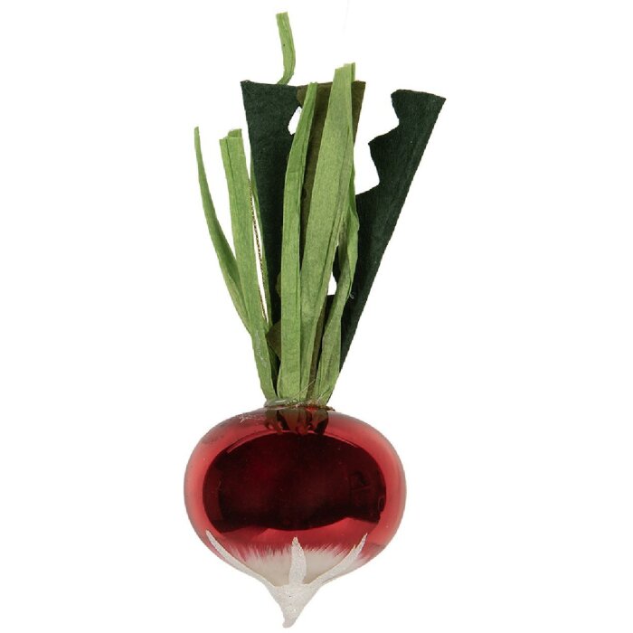 Clayre & Eef 6GL5295 Weihnachtsanhänger Ø 6x15 cm Rot und Grün