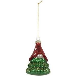 Clayre & Eef 6GL5298 Weihnachtsanhänger Rot und...