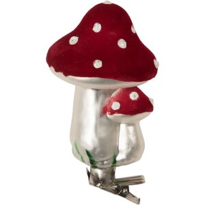 Clayre & Eef 6GL5307 Clip Weihnachtsornament Pilze...