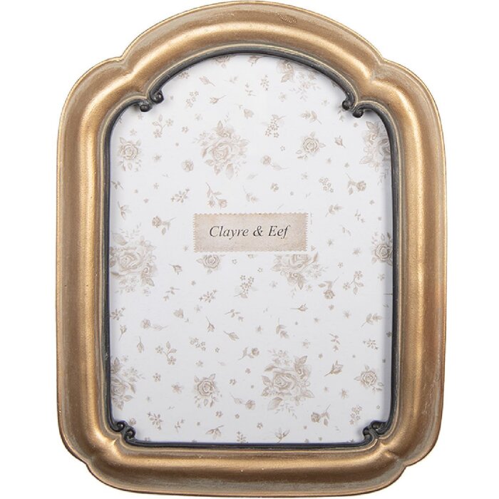 Clayre & Eef 2F1278 Фоторамка 16x21 см Золотисто-коричневая 13x18 см