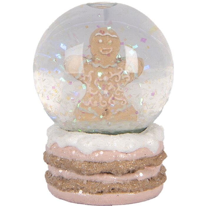 Clayre & Eef 66086 Schneekugel Ø 5x7 cm Dekoration für Weihnachten