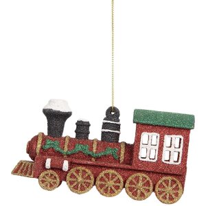 Clayre & Eef Подвес Локомотив 12x4x7 см Красный/Зеленый