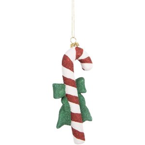 Clayre & Eef 66093 Dekoration Anhänger Zuckerstange 8x3x17 cm Rot Weiß