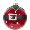 Clayre & Eef Елочная игрушка Ø 8 см Красная
