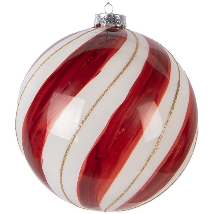 Clayre & Eef 6GL5139 Елочная игрушка 15 см Красная и Белая