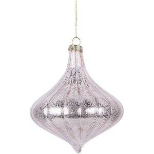 Clayre & Eef 6GL5145 Christbaumkugel Rosa 10x10 cm