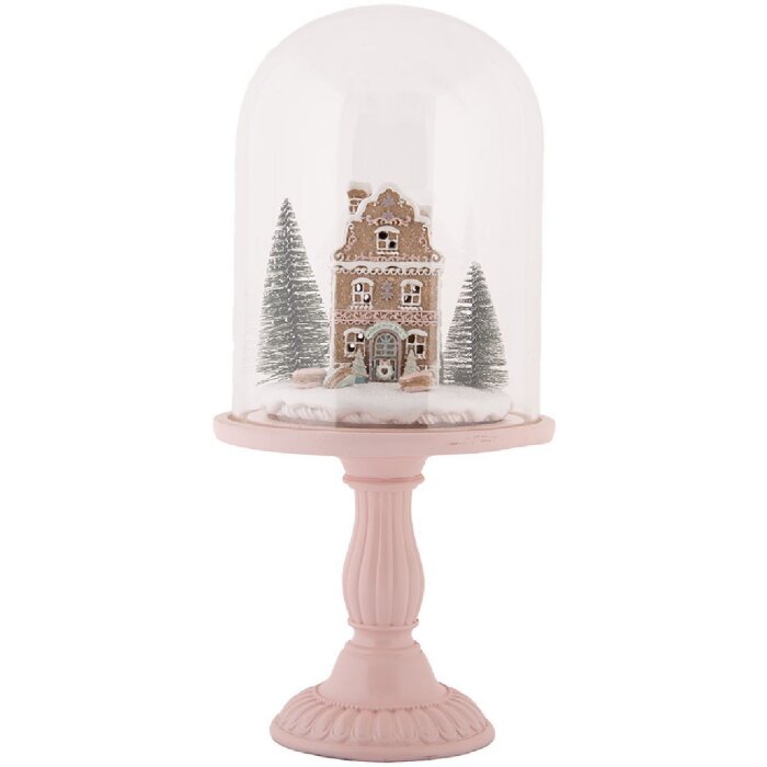 Clayre & Eef стеклянный колпак с LED-подсветкой 17x36 см