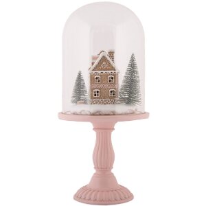 Clayre & Eef стеклянный колпак с LED-подсветкой 17x36 см