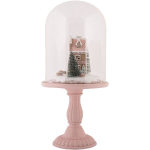 Clayre & Eef стеклянный колпак с LED-подсветкой 17x36 см