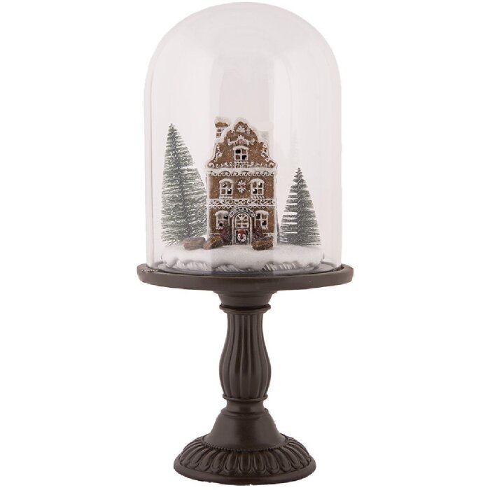 Clayre & Eef Стеклянный колпак с LED декором 17x36 см