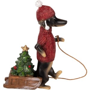 Clayre & Eef 6PR5305 Dekoration Hund Dackel 8x4x13 cm...