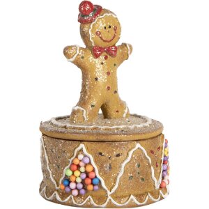 Clayre & Eef Коробка с пряниками Ø 7x11 см,...