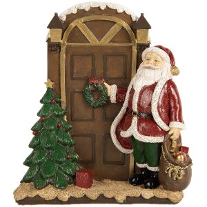 Clayre & Eef Фигурка Санта Клаус 18x7x20 см Красный