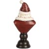 Clayre & Eef 6PR5674 Dekoration Büste Weihnachtsmann 7x5x15 cm Rot & Weiß